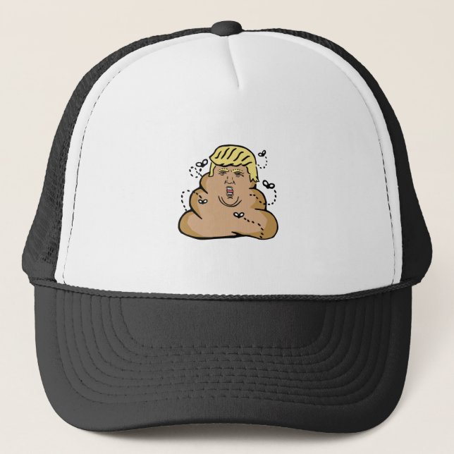 poop donald trump truckerkeps (Framsida)