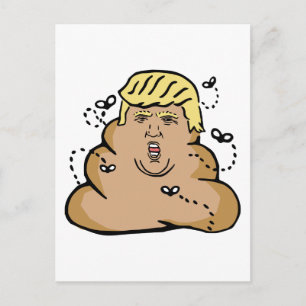 poop donald trump vykort