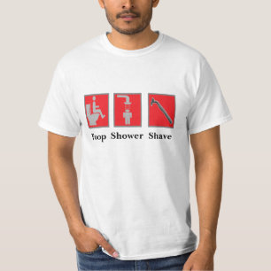 Poop dusch, rakningshirt. tee