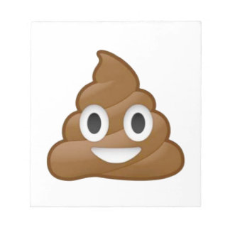 Poop emoji anteckningsblock