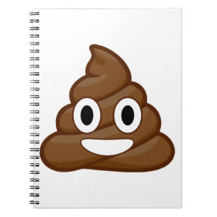 poop emoji anteckningsbok med spiral