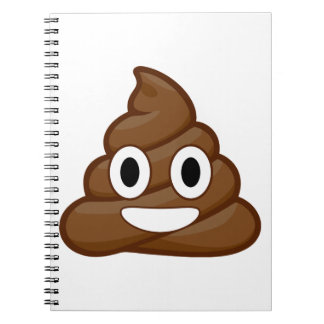 poop emoji anteckningsbok med spiral