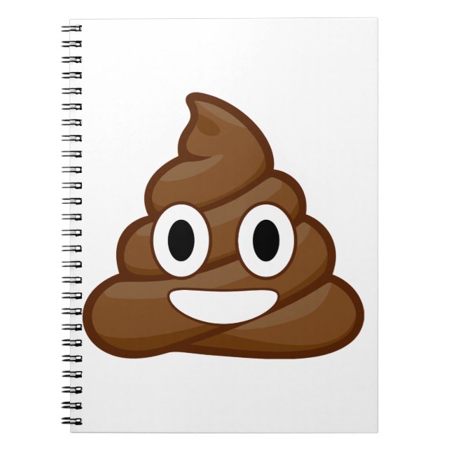 poop emoji anteckningsbok med spiral (Framsidan)