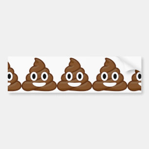 poop emoji bildekal