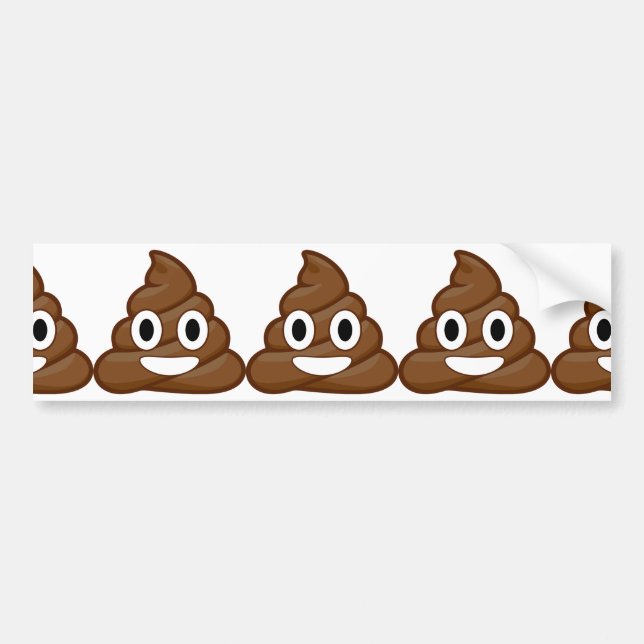 poop emoji bildekal (Framsidan)