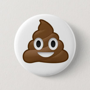 Poop Emoji Button Knapp