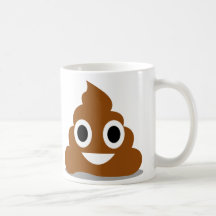Poop Emoji Emoticon Rolig Mugg