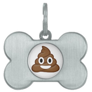 poop emoji ID-bricka husdjur