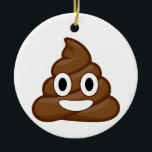 poop emoji julgransprydnad keramik<br><div class="desc">poo emoticon tecknad animage art trendig hipster brun,  vit,  rolig gag skämt emojis</div>