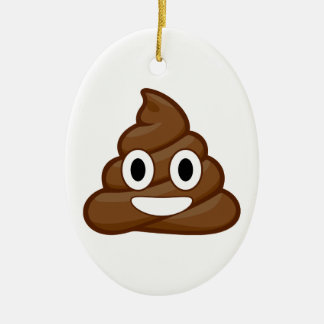 poop emoji julgransprydnad keramik