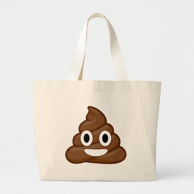 poop emoji jumbo tygkasse (Framsidan)