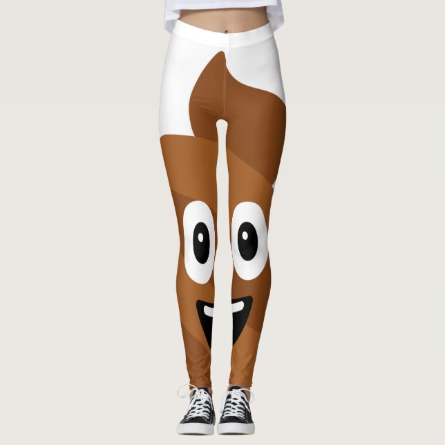 Poop Emoji Leggings (Framsida)
