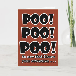 POOP emoji lustigt POO söt skojja barns födelsedag Kort