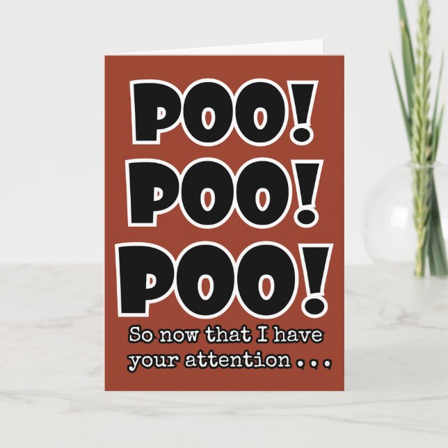 POOP emoji lustigt POO söt skojja barns födelsedag Kort (Framsida)