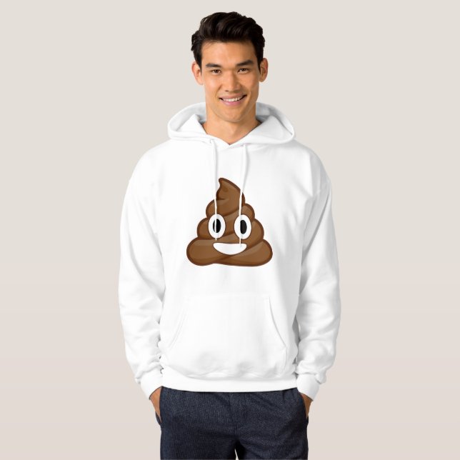 poop emoji manar hooded sweatshirt hoodie hoody (Hel framsida)