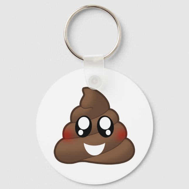 Poop Emoji Nyckelring (Framsida)