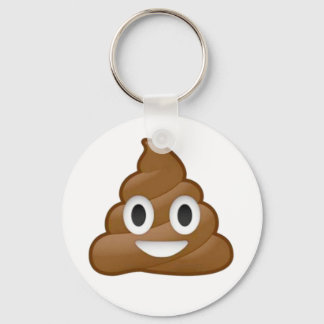 Poop emoji nyckelring