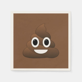 Poop Emoji Papper Napkins, Standard Cocktail Pappersservett