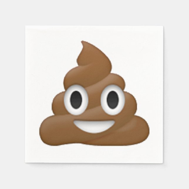 Poop - Emoji Pappersservett (Framsidan)