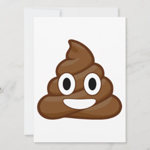 poop emoji-partiinbjudan inbjudningar