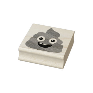 Poop Emoji Rubber Frimärke Stämpel