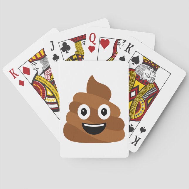 Poop Emoji-spelkort Casinokort (Baksidan)