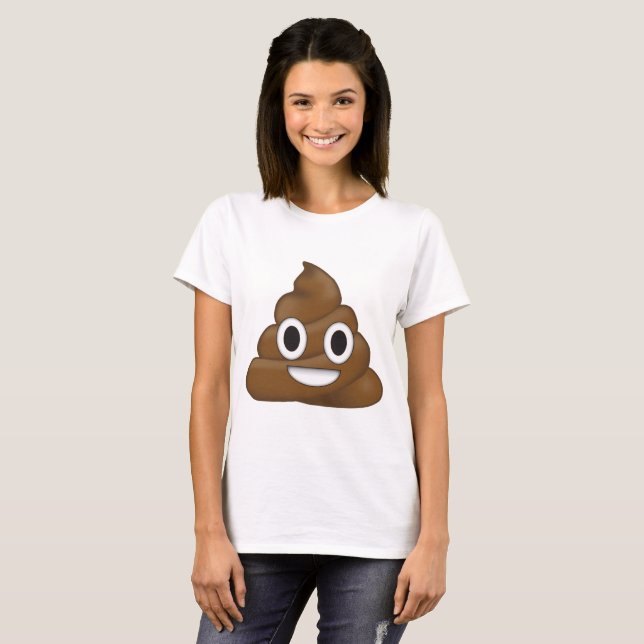 Poop emoji t shirt (Hel framsida)