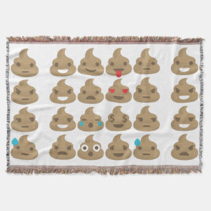 poop emoji throw filt
