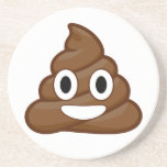 poop emoji underlägg sandsten<br><div class="desc">poo emoticon tecknad animage art trendig hipster brun,  vit,  rolig gag skämt emojis</div>