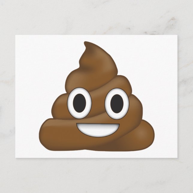 Poop Emoji Vykort (Framsida)