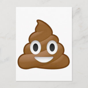 Poop emoji vykort