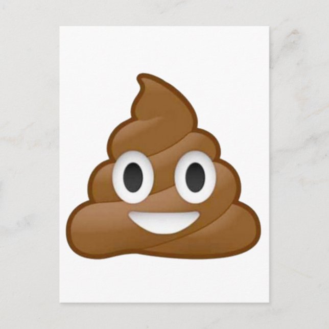 Poop emoji vykort (Framsida)