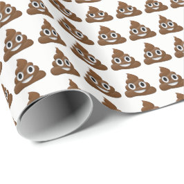 Poop Emoji Wrapping Papper Presentpapper
