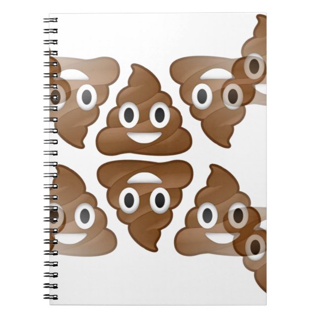 poop emojis anteckningsbok med spiral (Framsidan)