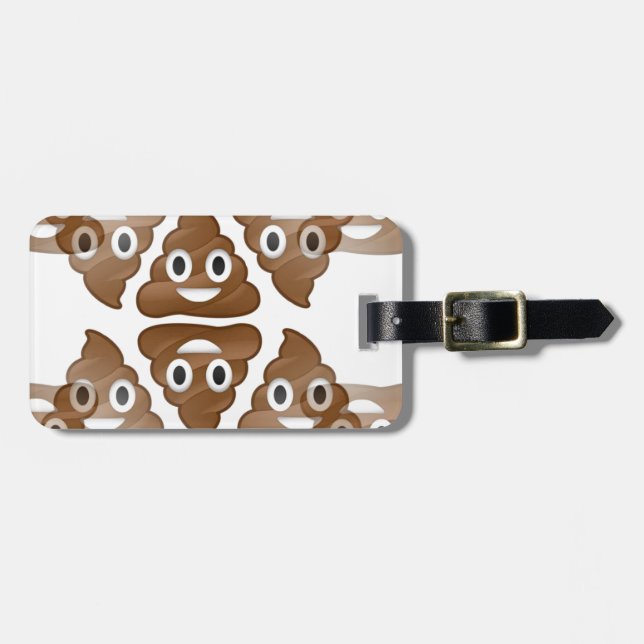 poop emojis bagagebricka (Horisontell Framsida)
