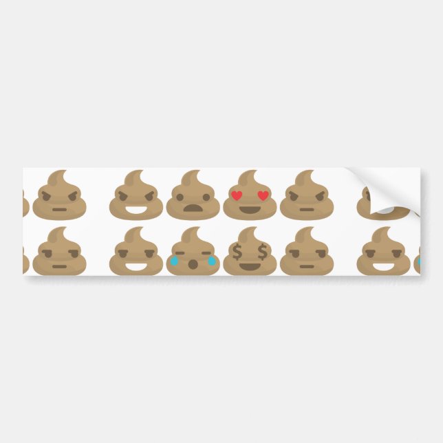 poop emojis bildekal (Framsidan)