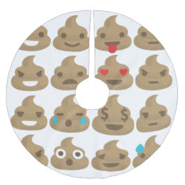 poop emojis julgran skirt julafton julgransmatta borstad polyester