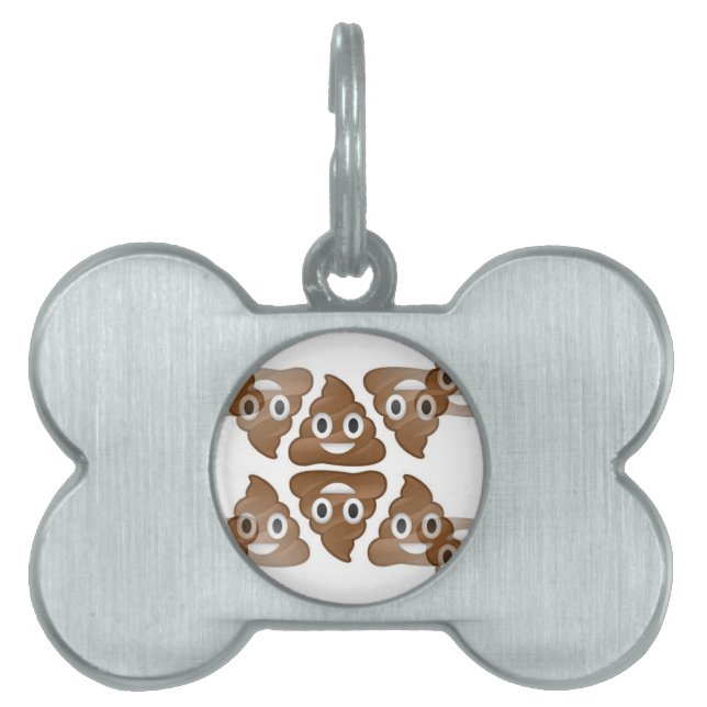 poop emojis namnbricka husdjur (Framsidan)