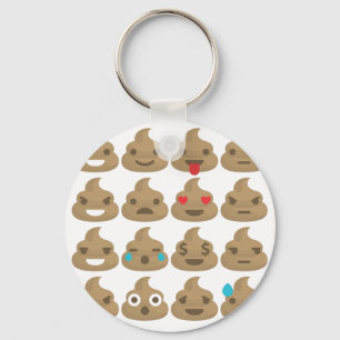 poop emojis nyckelring
