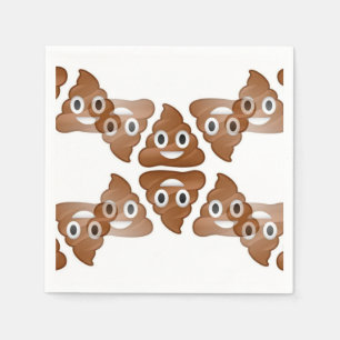 poop emojis papper napkins pappersservett