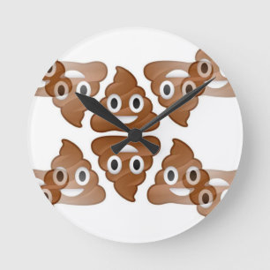 poop emojis rund klocka