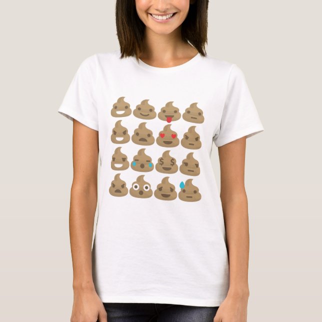 poop emojis t shirt (Framsida)