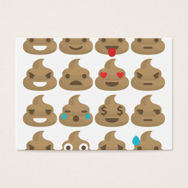 poop emojis visitkort (Framsidan)