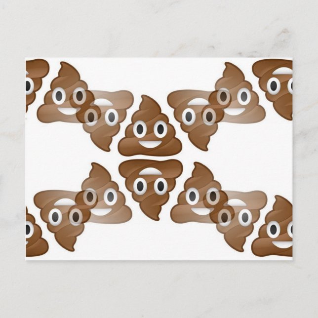 poop emojis vykort (Framsida)