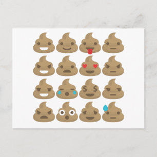 poop emojis vykort