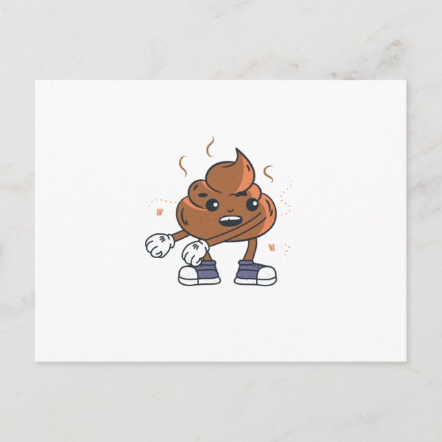Poop-floss Vykort (Framsida)