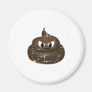 Poop för Tecknad av stressad Arg Magnet