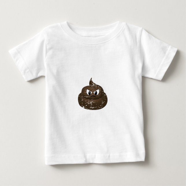 Poop för Tecknad av stressad Arg Tee Shirt (Framsida)