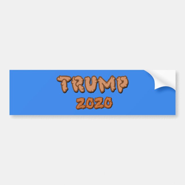 Poop Formade Font Trump 2020 Bildekal (Framsidan)