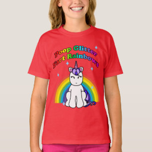 Poop Glitter Fart Rainbows T Shirt